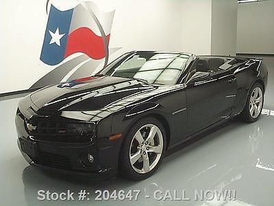 Chevrolet : Camaro 2SS RS CONVERTIBLE LEATHER HUD 2011 chevy camaro 2 ss rs convertible leather hud 27 k mi 204647 texas direct