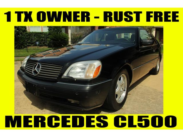 Mercedes-Benz : CL-Class 2dr Cpe 5.0L 1998 mercedes cl 500 sports coupe heated seats 1 tx owner rust free