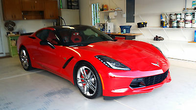 Chevrolet : Corvette Z51 3LT PADDLESHIFT AUTOMATIC 2014 z 51 coupe torch red adreniline red interior all options many extras