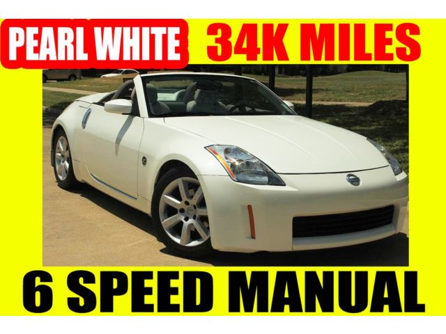 Nissan : 350Z 2dr Roadster 2004 nissan 350 z sports 6 speed manual 34 k miles pearl white leather