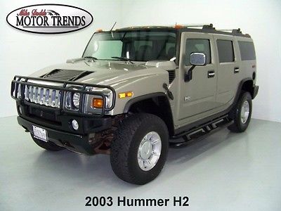 Hummer : H2 Base Sport Utility 4-Door 2003 hummer h 2 4 wd leather seats sunroof bose audio grill guard 1 owner 65 k