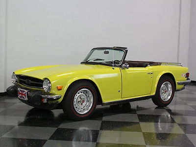 Triumph : TR-6 ONE OWNER TEXAS CAR, ORIGINAL PAINT, MATCHING HARDTOP, INCREDIBLY SOLID TR6!