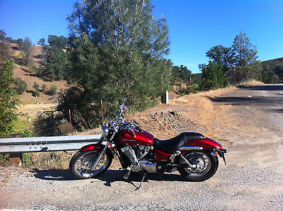 Honda : Shadow 2009 candy apple red honda shadow 750 with less 6 000 miles