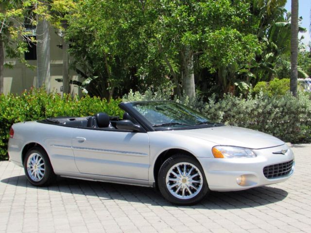 Chrysler : Sebring Limited 2002 chrysler sebring limited convertible 20 k miles heated leather power conv