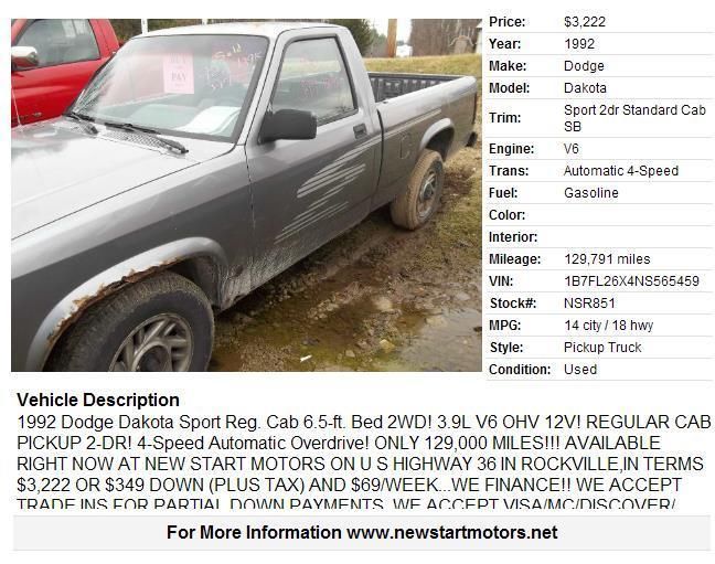 1992 Dodge Dakota Sport