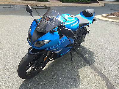 Kawasaki : Other 2009 kwasaki zx 6 r motorcycle blue excellent condition