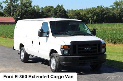 Ford : E-Series Van Commercial 2011 ford e 350 extended cargo van service van 5.4 l v 8 used 1 owner fleet