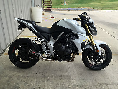 Honda : CB 2013 honda cb 1000 r white yoshi exhaust bazzaz