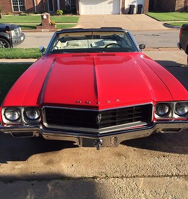 Buick : Skylark Convertible Red 1970 Sklylar with Cragers tires and 350 dual exhaust
