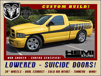 Dodge : Ram 1500 SLT Reg Cab 2WD - CUSTOM BUILD - LOWERED! SUICIDE DOORS-DUAL EXHAUST-20