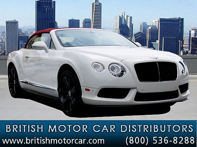 Bentley : Continental GT Convertible in Glacier White. Only 28,629 miles! 2013 bentley continental gtc v 8 in glaicer white with hotspur low miles