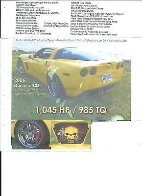 Chevrolet : Corvette Z06 2006 chevrolet corvette z 06 coupe 2 door 7.0 l