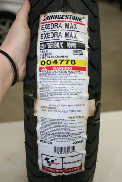 Bridgestone Exedra Max Motorcycle Tire, 0