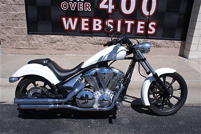 Honda : Fury 2011 honda fury vt 1300 cx cobra pipes razor mirrors black light kit white clean