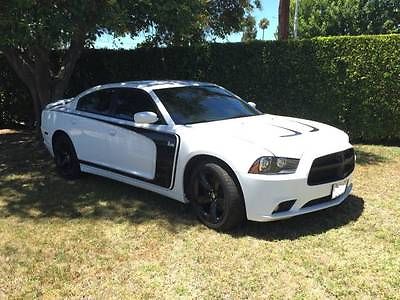 Dodge : Charger R/T Sedan 4-Door 2013 dodge charger r t white exterior black top premium package low 35 k miles