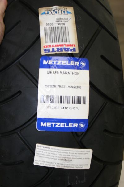 New Metzeler Motorcycle Tire, 0