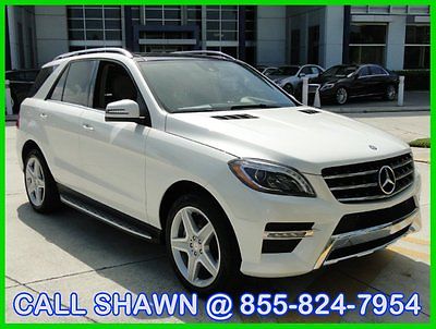 Mercedes-Benz : M-Class CPO UNLIMITED MILE WARRANTY, MSRP WAS $68,000, WOW 2014 mercedes benz ml 350 4 matic pearlwhite full leather panoroof p 1 blindspot
