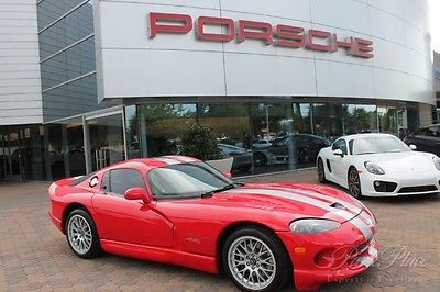 Dodge : Viper GTS ACR 2001 red black gts acr leather bucket coupe viper v 10