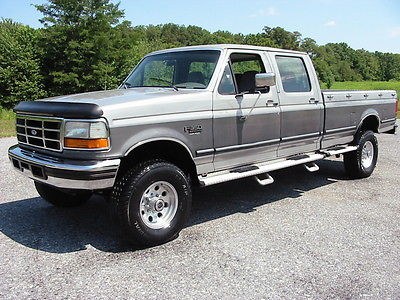 Ford : F-350 D CREW 4 DOOR Longbed Oregon  Powerstroke 95 ford f 350 xlthd 4 wd crew 7.3 powerstroke diesel 1 ton oregon rust free mint