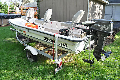 2005 CAROLINA SKIFF J-14 WITH OUTBOARD AND TRAILER