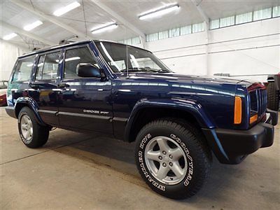 Jeep : Cherokee Sport 4x4 FINAL YEAR 2001 Jeep Cherokee Sport LEGENDARY 4.0L 4x4 1-Owner ONLY 23,900 Miles