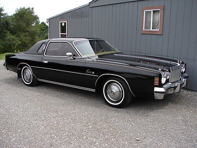 Chrysler : Cordoba 2 door 1975 chrysler cordoba 360 black very original 1 owner 50 k miles dodge plymouth