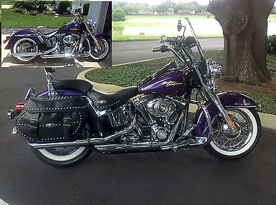 Harley-Davidson : Softail Immaculate Purple Haze Heritage Softail Classic FLSTC 6k miles & tons of extras