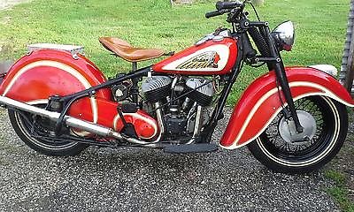 Indian : Chief 1947 indian chief s numbers matching engine frame motorcycle