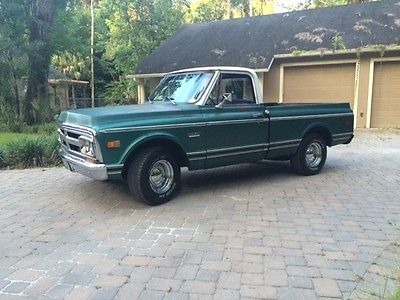 Chevrolet : C-10 1970 gmc shord bed pickup truck c 10 patina small block v 8