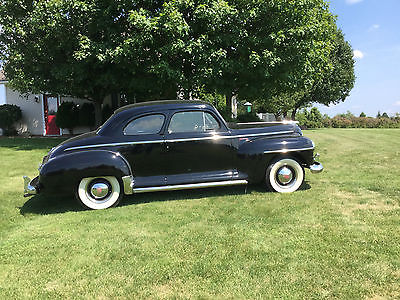 Plymouth : Other Black Plymouth 1948 Special Deluxe Coupe Antique Collector's Car