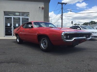 Plymouth : Road Runner Coupe 1971 plymouth road runner nice real roadrunner big block cold a c
