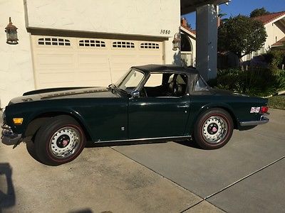 Triumph : TR-6 coupe-2doors Green TR-6 Fore Sale $18,000.00