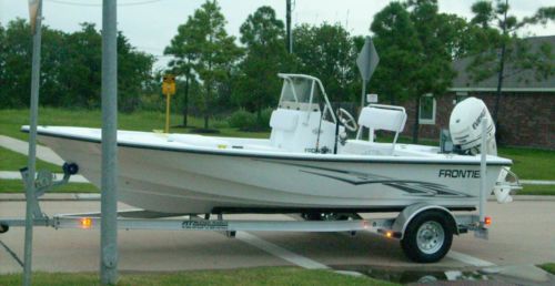 2012 FRONTIER 19' BOAT by KENNER, ONLY 6 HOURS OF USE CENTER CONSOLE FULLY LOAD
