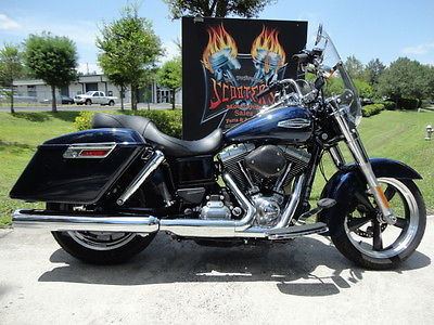 Harley-Davidson : Dyna 2013 harley davidson fld dyna switchback big blue 1393 miles abs security