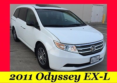 Honda : Odyssey EXL Leather Sunroof DVD Rear Camera 2011 honda odyssey exl sunroof leather dvd tv rear camera power slide doors ex l