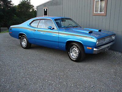 Plymouth : Duster 340 4-speed 1972 plymouth duster 340 4 speed factory h code rotisserie restored show car