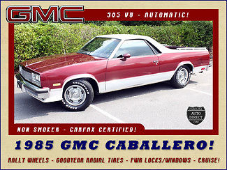 GMC : Other Caballero Limited Edition - RALLY WHEELS - GOODYEAR RADIAL TIRES 2 tone paint pwr windows locks cruise ac sony stereo 305 v 8 automatic non smoker