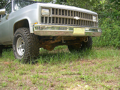 Chevrolet : C/K Pickup 1500 Black cloth and vinyl 1982 chevrolet c k 10 pick up truck 4 x 4 mechanics special