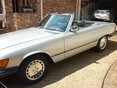 Mercedes-Benz : SL-Class Leather 1980 mercedes benz 450 sl both tops nice condition updated restored please read