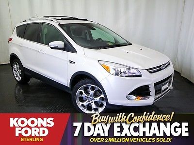 Ford : Escape Titanium 4WD Factory Certified~One-Owner~Non-Smoker~Leather~Navigation~Moonroof~2.0L EcoBoost