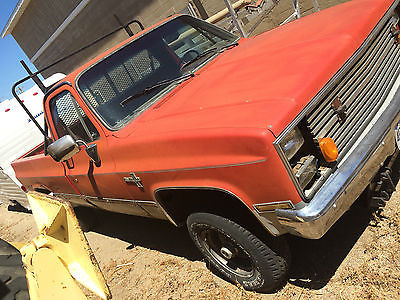 Chevrolet : C-10 1985 red chevrolet pickup truck