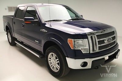 Ford : F-150 Lariat Crew Cab 4x4 2012 black leather mp 3 auxiliary rear camera v 6 ecoboost we finance 90 k miles