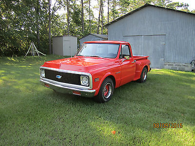 Chevrolet : C-10 Stepside 1972 stepside 2 wd factory orange 350 ci turbo 400 automatic