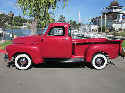 Chevrolet : Other Pickups deluxe cab 1953 chevy 3100 pickup deluxe 5 window cab all original restored w v 8 auto