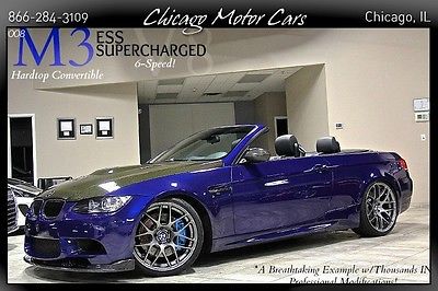 BMW : M3 2dr Convertible 2008 bmw m 3 convertible ess supercharged interlagos blue 6 speed incredible wow