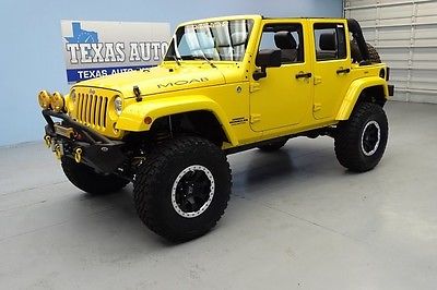Jeep : Wrangler MOAB 4X4 LIFTED FREEDOM TOP LEATHER WE FINANCE 2015 SPORT MOAB 4X4 LIFTED ALL POWER WINCH LED LIGHT BAR TEXAS AUTO