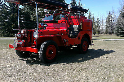 Willys : cj2a fire truck 1947 willys cj 2 a fire truck with 3312.9 miles