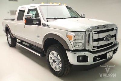 Ford : F-250 Lariat Crew Cab 4x4 2016 navigation leather heated cooled sunroof power stroke v 8 diesel