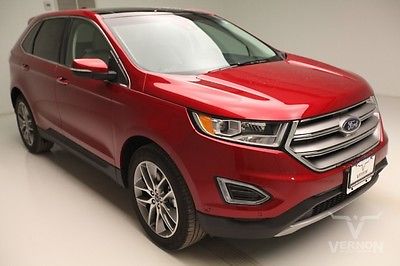 Ford : Edge Titanium FWD 2015 navigation leather heated cooled sunroof v 6 tivct vernon auto group