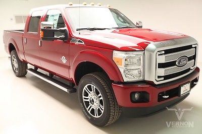 Ford : F-250 Platinum Crew Cab 4x4 2016 navigation leather heated cooled sunroof power stroke v 8 diesel